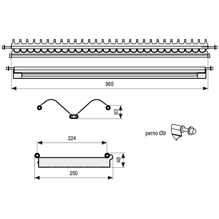 Eco Eire Égouttoir à vaisselle en acier inoxydable pour module de cuisine de 1000 mm - Haute capacité avec plateau récupérateur d'eau - Marque ALK