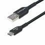 Câble USB Startech USB2AC2MNC Noir 2 m