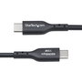 Câble USB Startech USB2AC2MNC Noir 2 m
