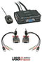 Lindy Switch KVM 2 Ports VGA, USB 2.0 & Audio avec câbles intégrés