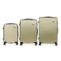 ARTE REGAL Set de 3 valises Liston ABS Vert