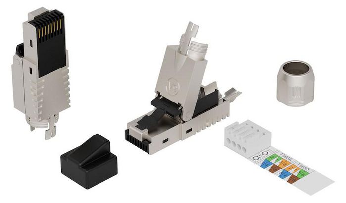 Lanview Fiche RJ45 FTP Cat6a pour conducteur massif/toronné AWG22-23 Lanview Fiche RJ45 FTP Cat6a pour conducteur massif/toronné AWG22-23