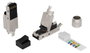 Lanview Fiche RJ45 FTP Cat6a pour conducteur massif/toronné AWG22-23