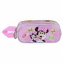 Trousse Fourre-Tout Double Minnie Mouse Kitten Rose 22 x 8 x 9,5 cm 3D