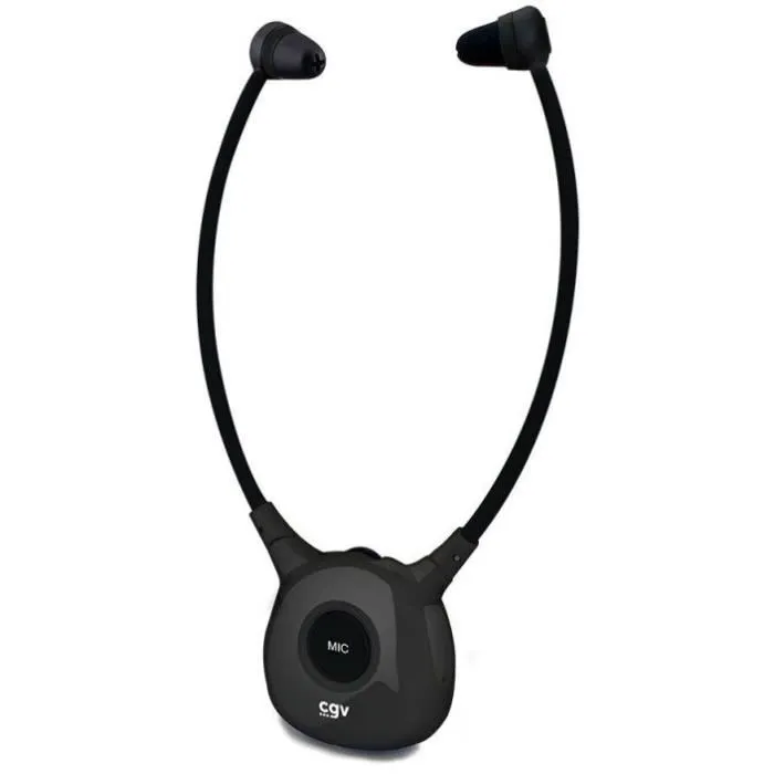 CGV ONYX DUO - Casques audio sans fil pour TV et HIFI, léger, micro intégré pour conversations amplifiées, stéthoscopique, assistant auditif