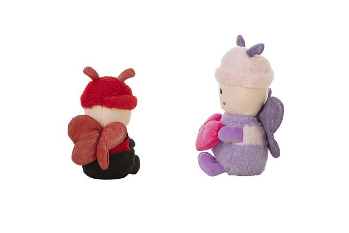 Creaciones Llopis Abejita Corazón Piu - Peluche abeille cœur en polyester - 25 cm - À partir de 3 ans