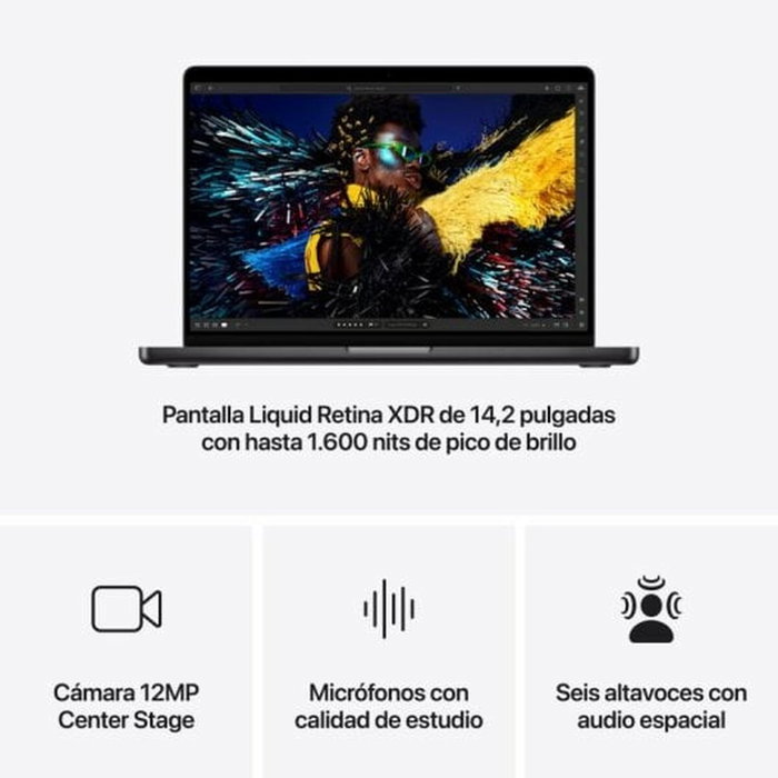 Ordinateur Portable Apple MX2H3Y/A 14" 512 GB SSD