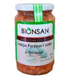 BIONSAN Lentilles pardinas écologiques cuites 220g