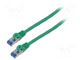 LANBERG Cordon de raccordement S/FTP Cat 6a RJ45 10m vert