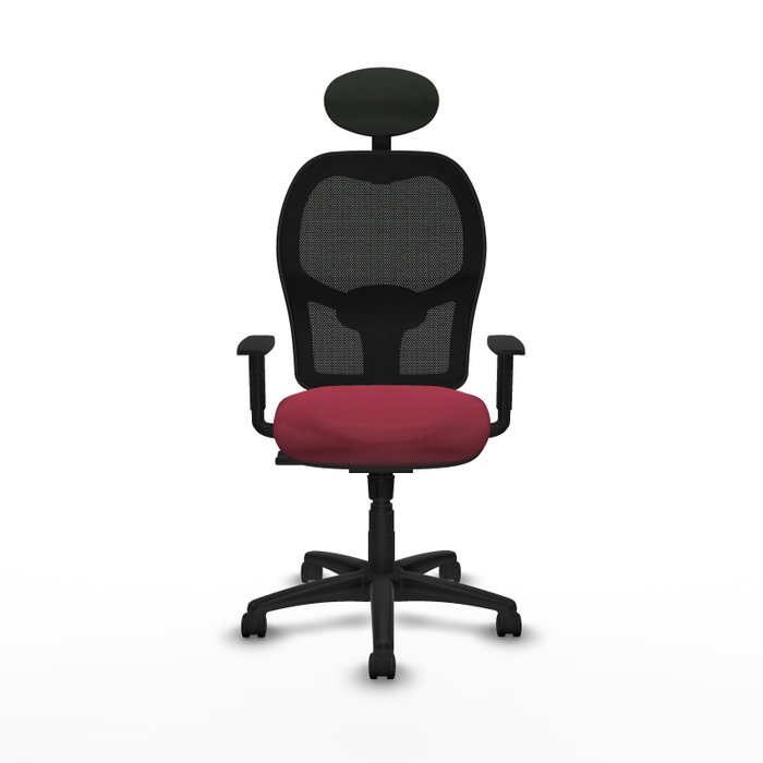 Piqueras Y Crespo Chaise de bureau Alocén, Granat et Noir, mécanisme Synchrone, Appui-tête fixe Piqueras Y Crespo Chaise de bureau Alocén, Granat et Noir, mécanisme Synchrone, Appui-tête fixe