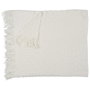 Home Deco Factory Couverture en Chenille Crème 120x150 cm