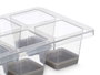 Leknes Cubiter à glaçons 8 cavités gris 27x5x13 cm en plastique PP et TPE (Set de 24)