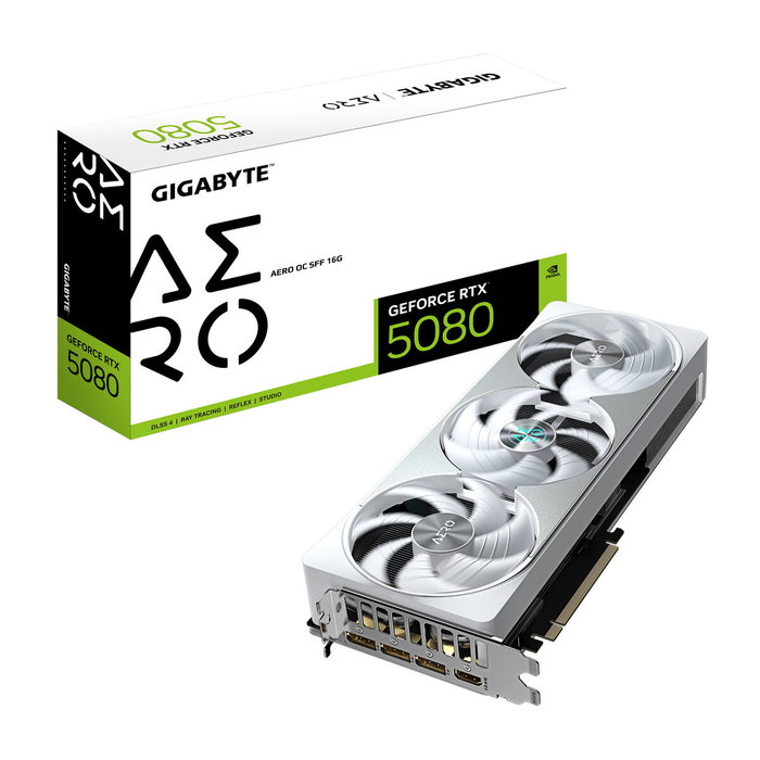 Carte Graphique Gigabyte GeForce RTX 5080 AERO OC SFF 16G GEFORCE RTX 5080 16 GB GDDR6 GDDR7