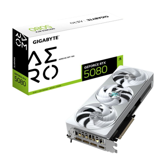 Carte Graphique Gigabyte GeForce RTX 5080 AERO OC SFF 16G GEFORCE RTX 5080 16 GB GDDR6 GDDR7