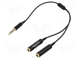 DELOCK Câble Jack 3,5mm 4pin - 0,25m