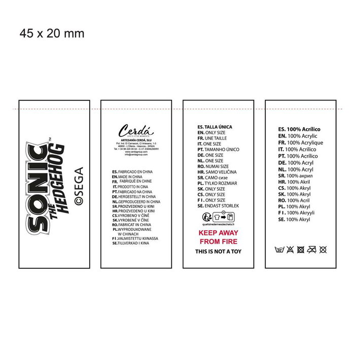 Ensemble de Vêtements Sonic Bleu