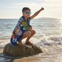 CERDÁ Serviette et Lunettes de Natation Avengers 24 x 34 x 6 cm - Set Enfant, Multicolore