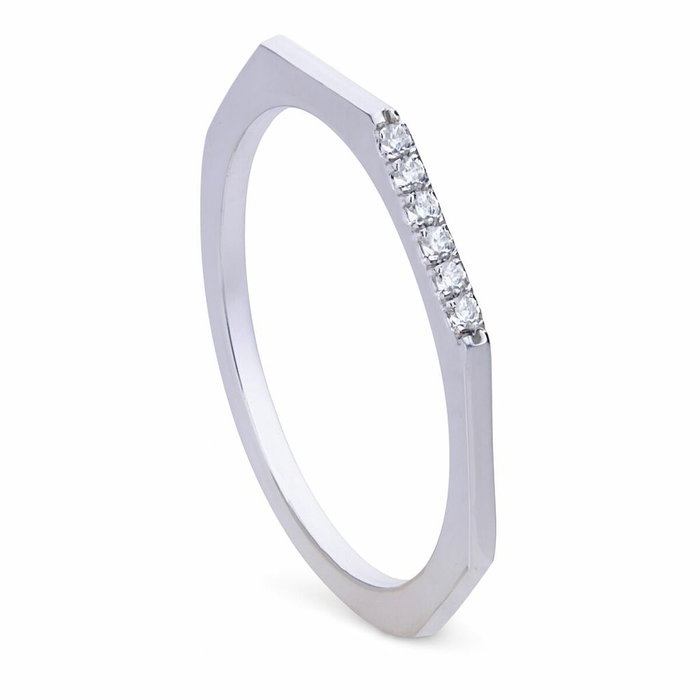 Diamonfire Bague en Argent 925 et Zirconia Blanches Diamonfire Bague en Argent 925 et Zirconia Blanches