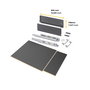 Emuca Kit de tiroirs pour cuisine ou salle de bains Vertex avec réglages 3D, hauteur 178mm, avec panneaux inclus, module 450mm, Gris antracite