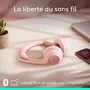 Logitech Zone 300 - Casque sans fil Bluetooth anti-parasite avec double micro Beamforming, autonomie 20h - Rose