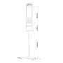 Holmios Support pour dispensateur de gel hydroalcoolique blanc