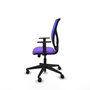 PIQUERAS Y CRESPO Chaise Motilla Synchrone/Traslack Tissu Violet Maille Bleu