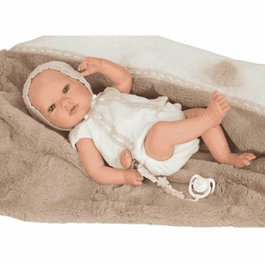 Muñecas Arias Poupée Reborn Jade Marron avec Couverture, 38 cm