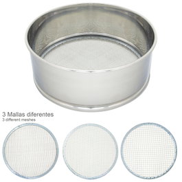 ORYX Tamiseur en acier inoxydable Ø 20 cm avec 3 mailles interchangeables