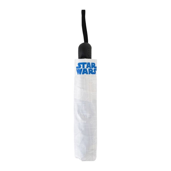 ERIK - Parapluie pliable automatique Star Wars R2D2 - 100 cm de diamètre - Structure métal avec manche PVC - Polyester
