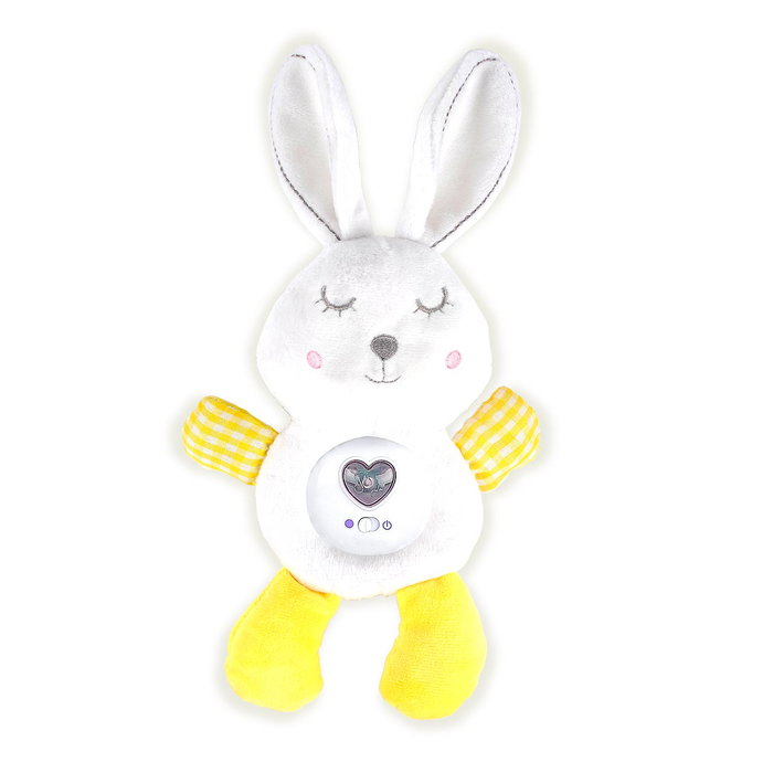 TACHAN Peluche Calmador Conejo - Doudou Lapin Apaisant avec Lumière et Musique pour Bébé - Collection Baby Rabbit - Langues Multilingues