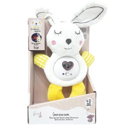 TACHAN Peluche Calmador Conejo - Doudou Lapin Apaisant avec Lumière et Musique pour Bébé - Collection Baby Rabbit - Langues Multilingues