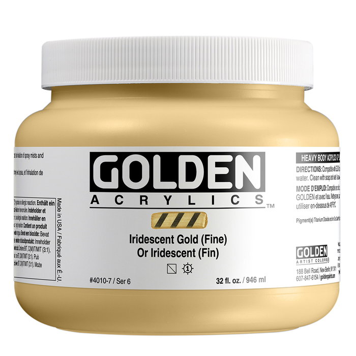 Golden Or Iridisé (Finesse) Heavy Body Acrylics 946 ml Golden Or Iridisé (Finesse) Heavy Body Acrylics 946 ml