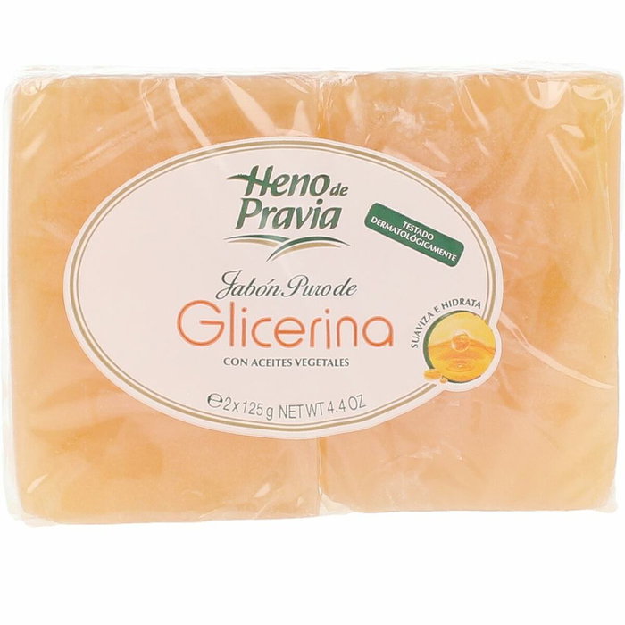 Heno De Pravia Savon pur à la glycérine, pack de 2 x 125 g