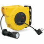 I-Watts Enrouleur électrique mural I-EEAM05-1520B - 20 m - HO5-3G1.5 - Jaune
