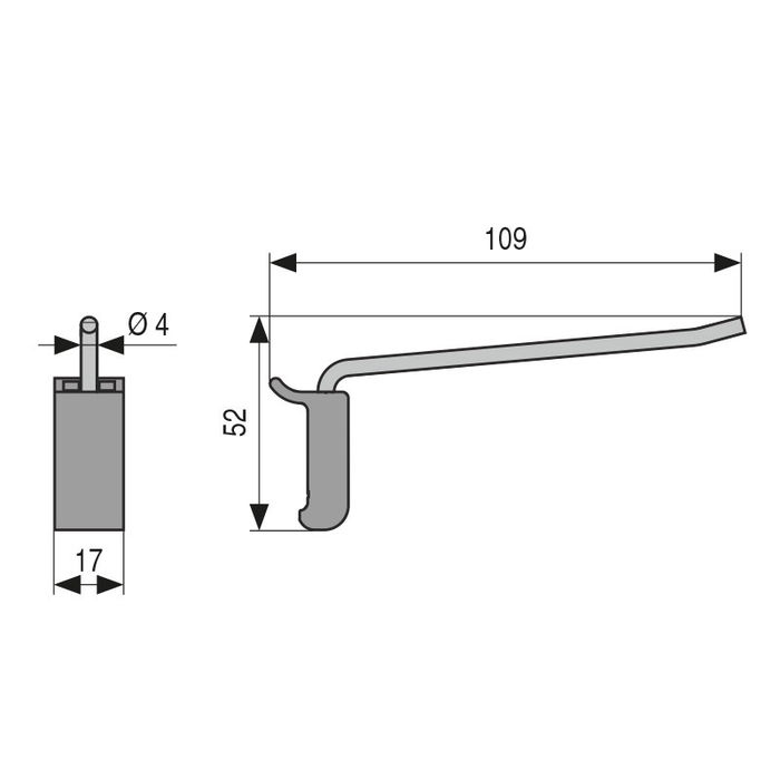 Zobal Expositor Recto L109 Enganche Colgador