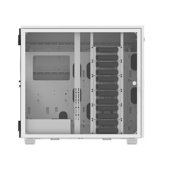 Boîtier ATX semi-tour THERMALTAKE AX700 TG Blanc Noir