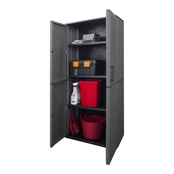 Art Plast Armoire haute ligne Easy gris foncé, 68 x 37 x 163 cm Art Plast Armoire haute ligne Easy gris foncé, 68 x 37 x 163 cm