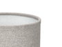 Giftdecor Lampe de Table en Tissu Gris 13x20x13cm avec Abat-jour (Set de 12)