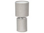 Giftdecor Lampe de Table en Tissu Gris 13x20x13cm avec Abat-jour (Set de 12)
