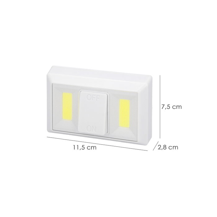 WOLFPACK LINEA PROFESIONAL Lampe Murale LED 250 Lumens avec Fixation Aimantée ou Adhésive