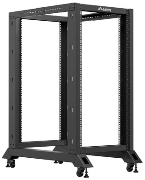 Lanberg Baie ouverte 19 pouces 22U 1229x600x1000 mm Noir Acier 1.5 mm