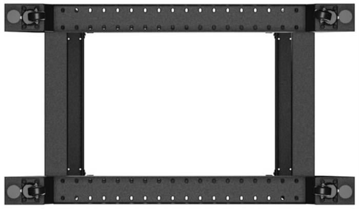 Lanberg Baie ouverte 19 pouces 22U 1229x600x1000 mm Noir Acier 1.5 mm