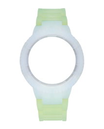 Watxandco Bracelet de montre en silicone Vert 43mm