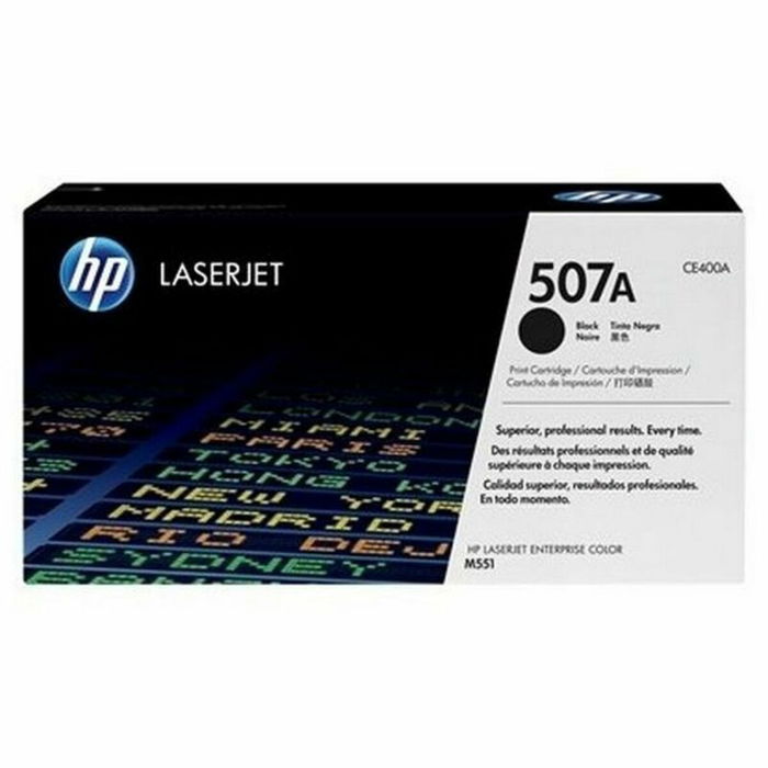 HP Toner CE400A (507A) Noir pour imprimantes LaserJet Pro MFP M428-M429 HP Toner CE400A (507A) Noir pour imprimantes LaserJet Pro MFP M428-M429