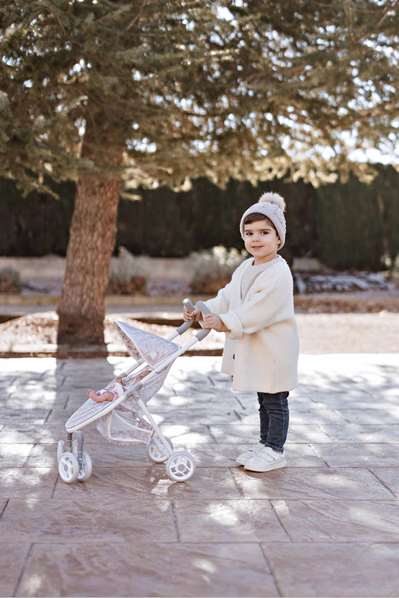 Muñecas Arias Poussette Fantasy pour enfant à partir de 3 ans - Dimensions pliées : 29x53x60 cm, Hauteur de poignée : 62 cm