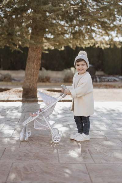 Muñecas Arias Poussette Fantasy pour enfant à partir de 3 ans - Dimensions pliées : 29x53x60 cm, Hauteur de poignée : 62 cm