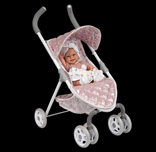 Muñecas Arias Poussette Fantasy pour enfant à partir de 3 ans - Dimensions pliées : 29x53x60 cm, Hauteur de poignée : 62 cm