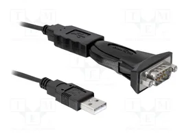DELOCK Convertisseur USB-RS232 0,8m noir