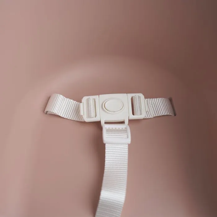Thermobaby - Rehausseur de chaise bébé Tudi Rose Câlin - Harnais 3 points - Polypropylène - Sans BPA - Fabrication française