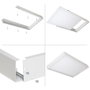 Cadre d'installation en surface pour panneau LED 60x30 cm
